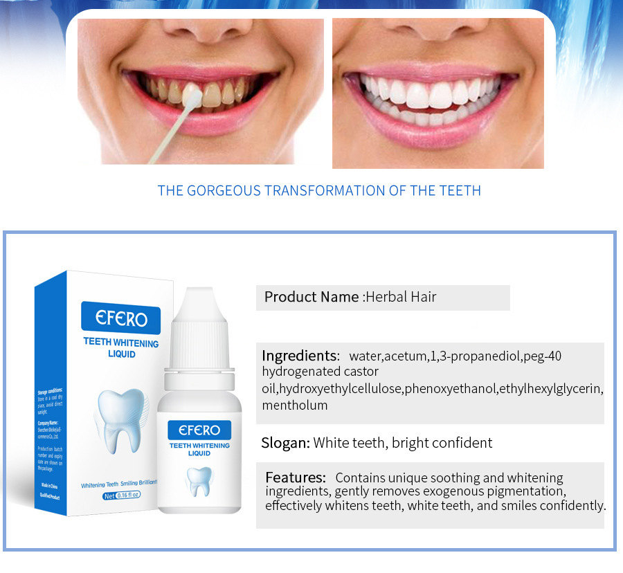 Dental Efero Care Liquid Remove geel en thee 10ml_voghion.com