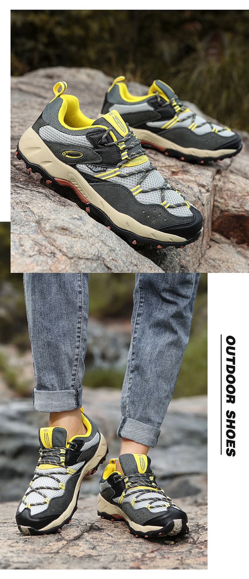 Plus-size suede comfortable outdoor sports leisure Boots Hiking_voghion.com