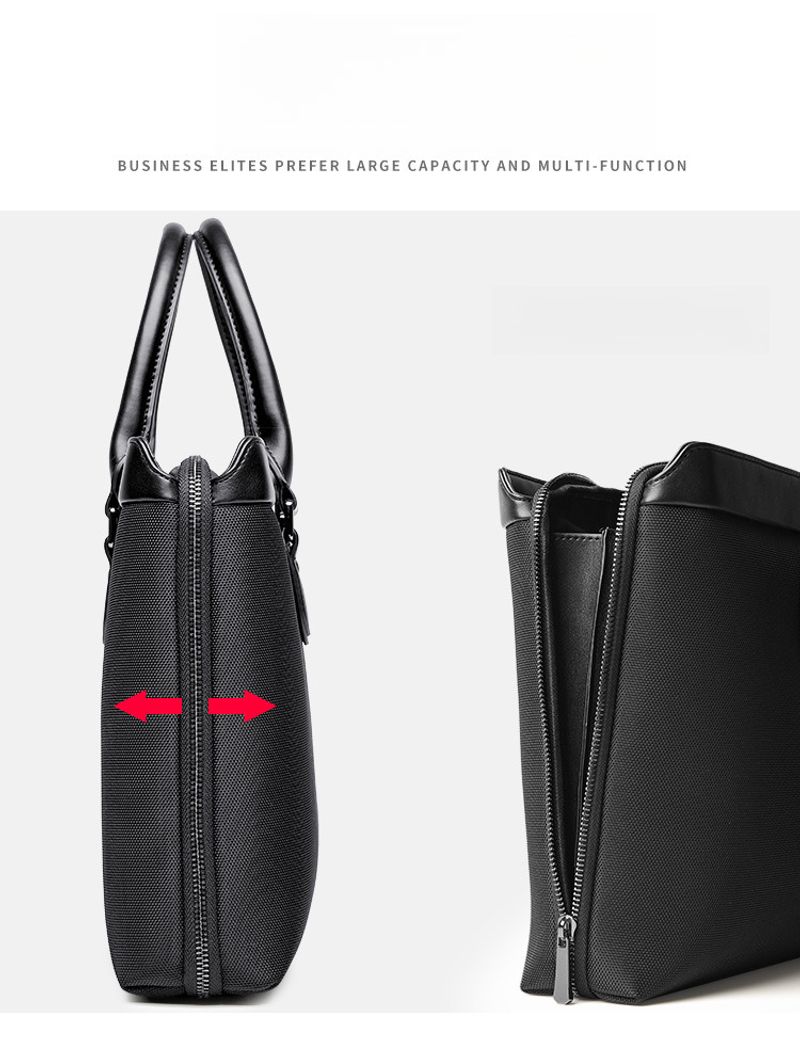 Neue Aktentasche für Herren, Business-Handtasche, Konferenztasche mit großem Fassungsvermögen, wasserdichte Laptoptasche_voghion.com