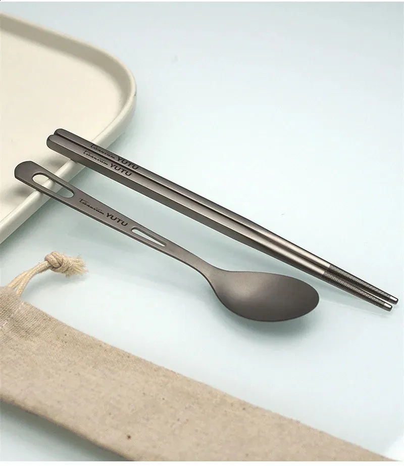 Pure Tableware - Juego de cuchillos y tenedores portátiles para viajes y acampadas (240910)_voghion.com