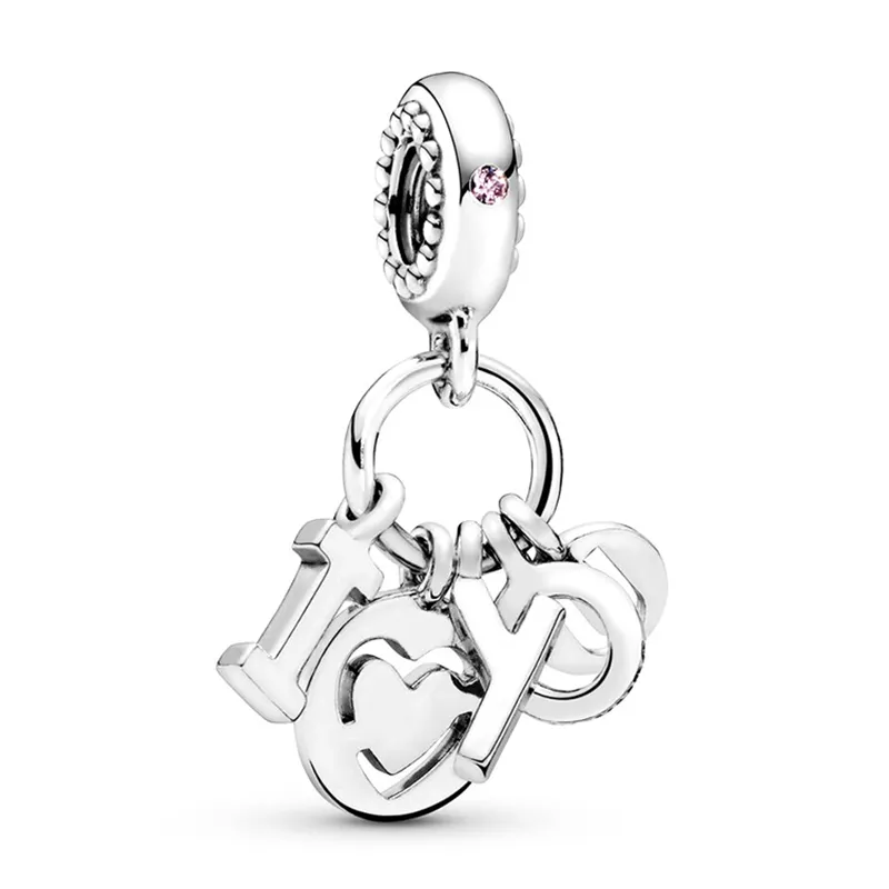 Nowe popularne Sterg Sier Hollow Love Mom Crown Charm Beads Wisiorek na bransoletkę Naszyjnik Damska Męska Biżuteria Moda_voghion.com