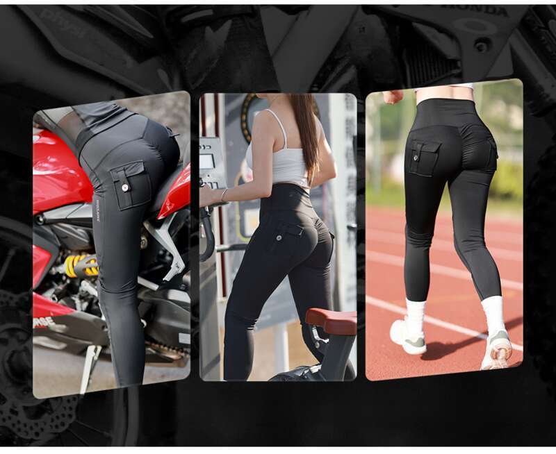 WOSAWE Spring And Summer Knight Women's Tight Fit High Waist Hip Lifting Motorcycle Sports Detachable Protective Gear_voghion.com