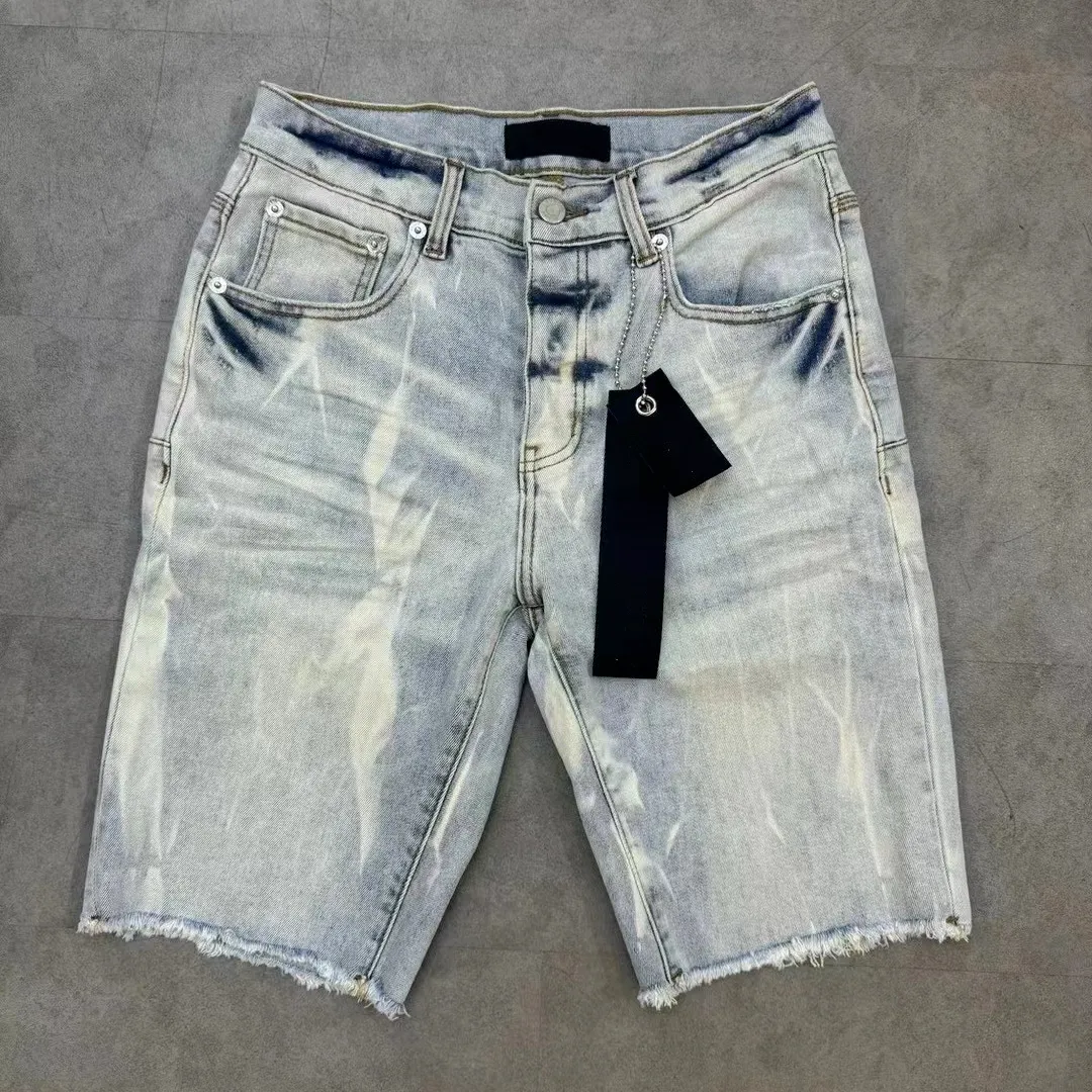 Designer tem_shin_jeans Jeans pour hommes Shorts Hip Hop Casual court Longueur genou jeans vêtements 29-40 Taille shorts denim de haute qualité_voghion.com