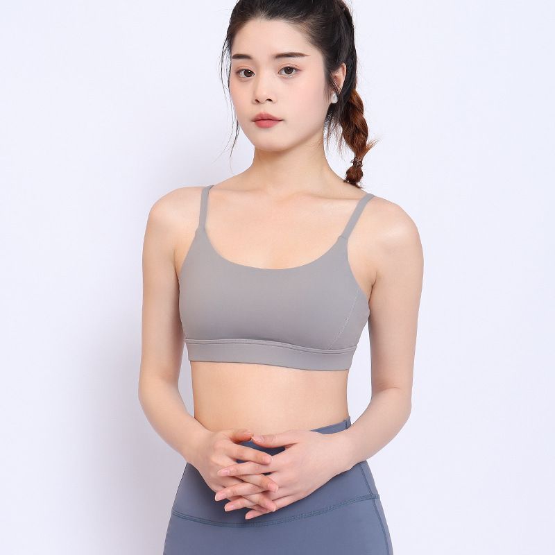 2024 New Summer Yoga Sports For Women With Beautiful Backs And External Wearing Dance Fiess Shockproof Gathering_voghion.com