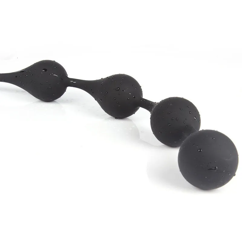 Juguetes anales de silicona con cuentas grandes, tapón sexual largo, anales, bolas, dilatador de ano, extensor, masajeador de próstata para Gay M_voghion.com