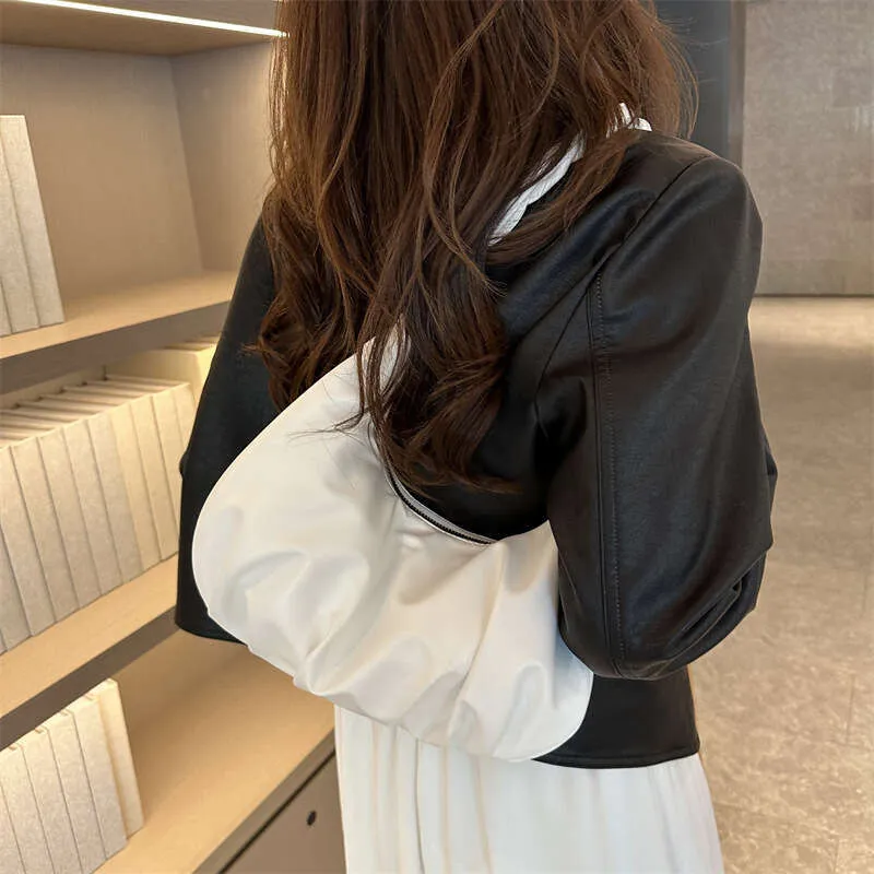 Women's Shoulder Bag Simple Pleated Underarm Bag For Women_voghion.com