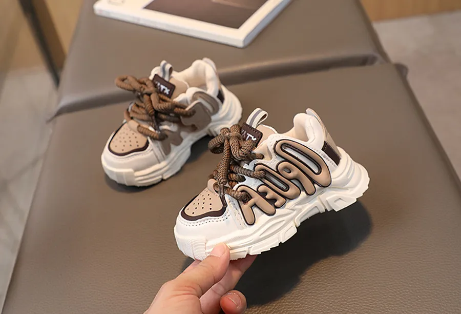 Zapatillas deportivas de color liso para bebé niña, niño pequeño, a la moda, Littlesprouts, tenis para correr para niños, tallas 21-36_voghion.com