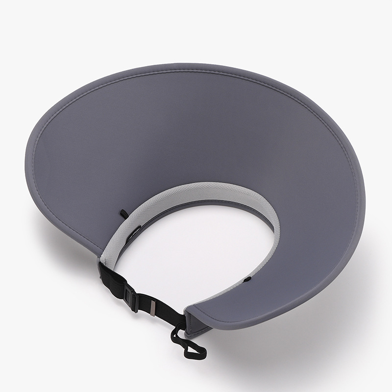 Big Eaves Ice Silk kültéri UV-védelemmel ellátott, összecsukható, kis üres tetejű napvédő kalap, divatos, sokoldalú napvédő kalap_voghion.com