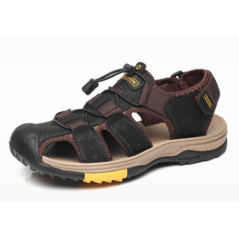 Cross-border plus-size men 2024 summer outdoor non-slip sandals men's new trend leisure beach shoes_voghion.com