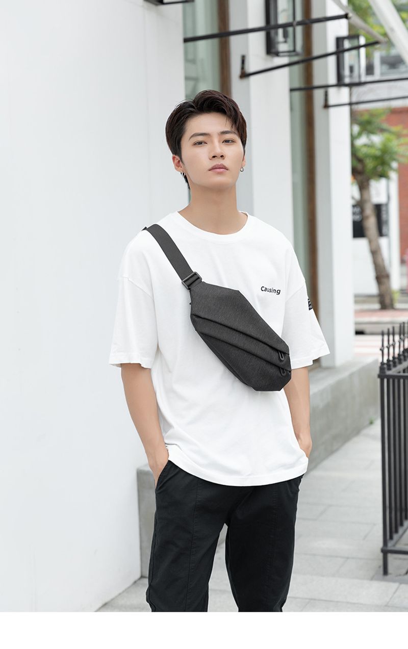 Brust trendige Marke einzelne Schulter Crossbody Ins Funktion Herren Sport Taille leichte kleine Cross Bag Rucksack_voghion.com