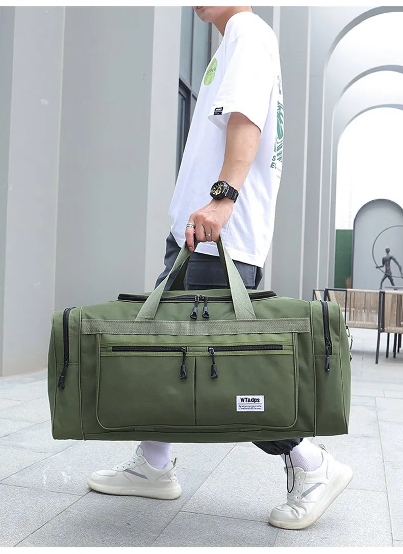 70L Gym Bags Lage Foldable Sport Travel Duffel For Women Men Handbag Multifunction Large 70CM Weekender Bag_voghion.com