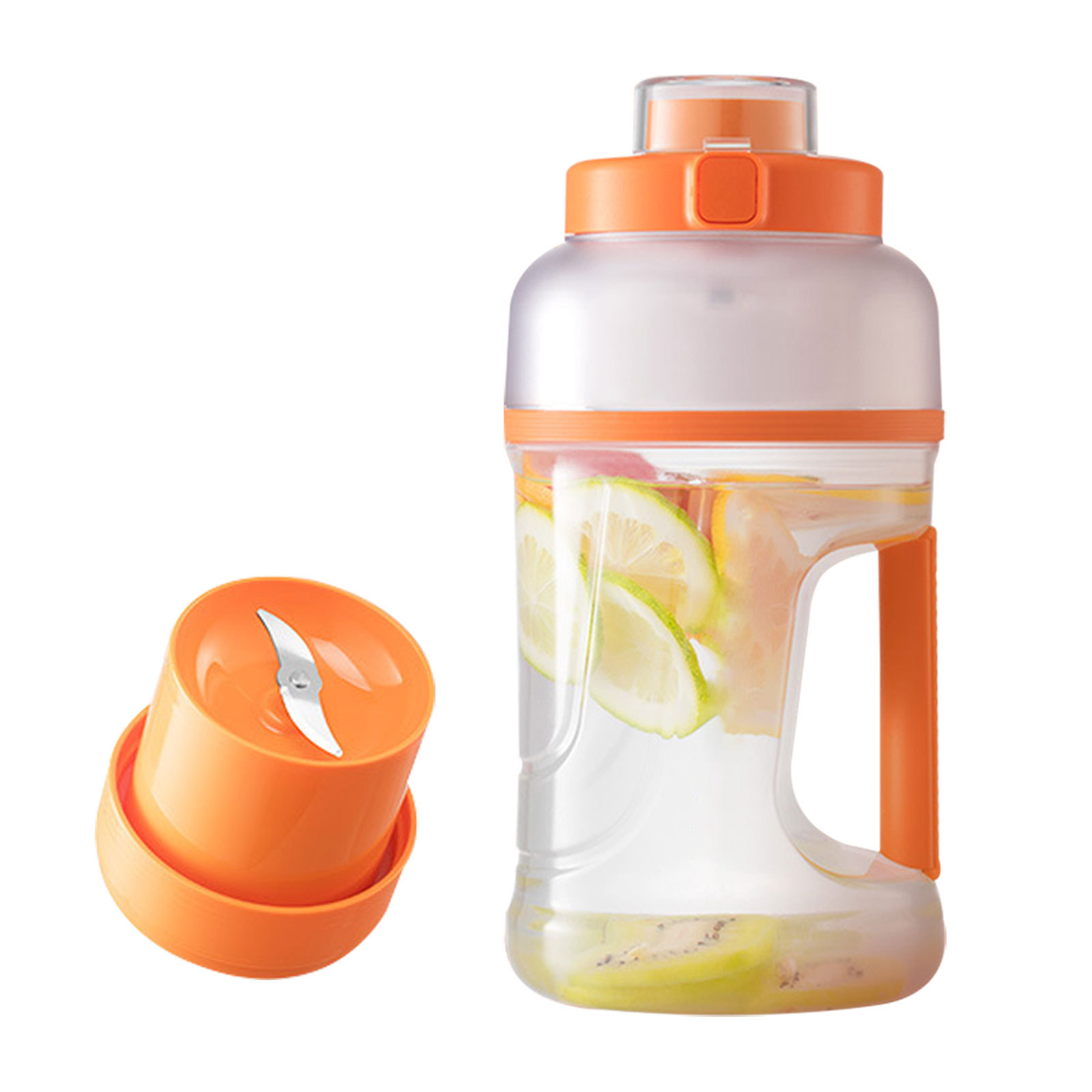 Výkonný prenosný mixér s výkonom 70 W, fľaša Morphy Richards 1000 ml, odšťavovač pomarančov, mixéry, extraktory ovocia 2 v 1, sprievodný pohár_voghion.com