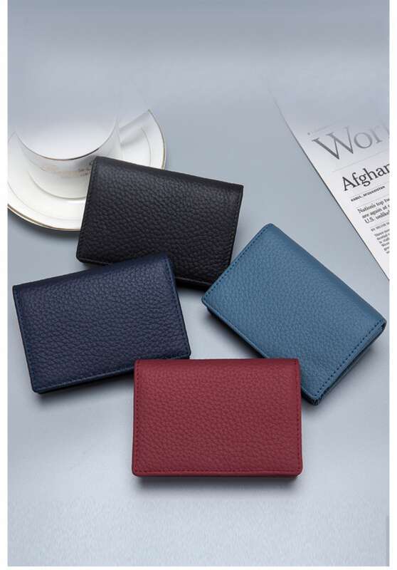 Multifunctional Leisure Head Layer Cowhide Briefcase, Business Card Holder, Men And Women Creative Storage Wallet_voghion.com
