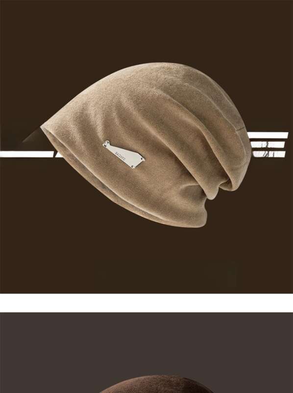 großer Kopf, Damenmode-Set für Herbst und Winter zum Binden, Gesicht nach der Geburt, Chignon, Hut,_voghion.com