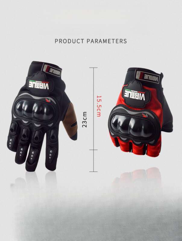Luvas antiderrapantes para motociclistas, para homens e mulheres, para corrida de outono e verão, quatro estações, na moda_voghion.com