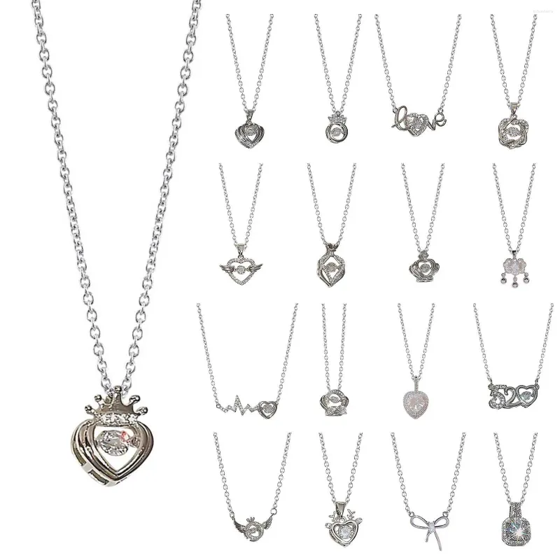 Lanțuri Colier Beat Valentine's Spin The Day Heartbeat Will Personalizate Coliere Pandantive_voghion.com
