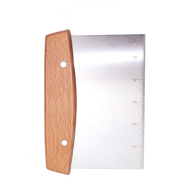 Beech handle stainless steel steak cooking pizza fried fish barbecue spatula baking utensils_voghion.com