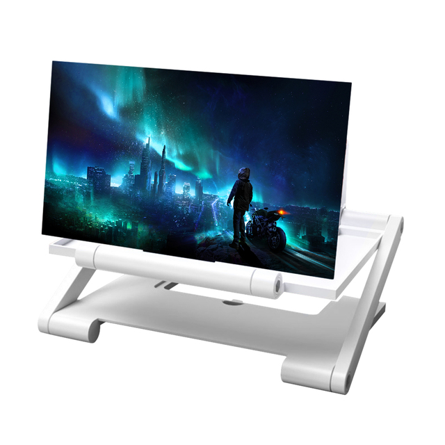 8 Inch 3D HD Cell Phone Screen Amplifier Bracket Foldable Display Enlarged Magnifying Stand Mobile Video Magnifier Desk Holder_voghion.com