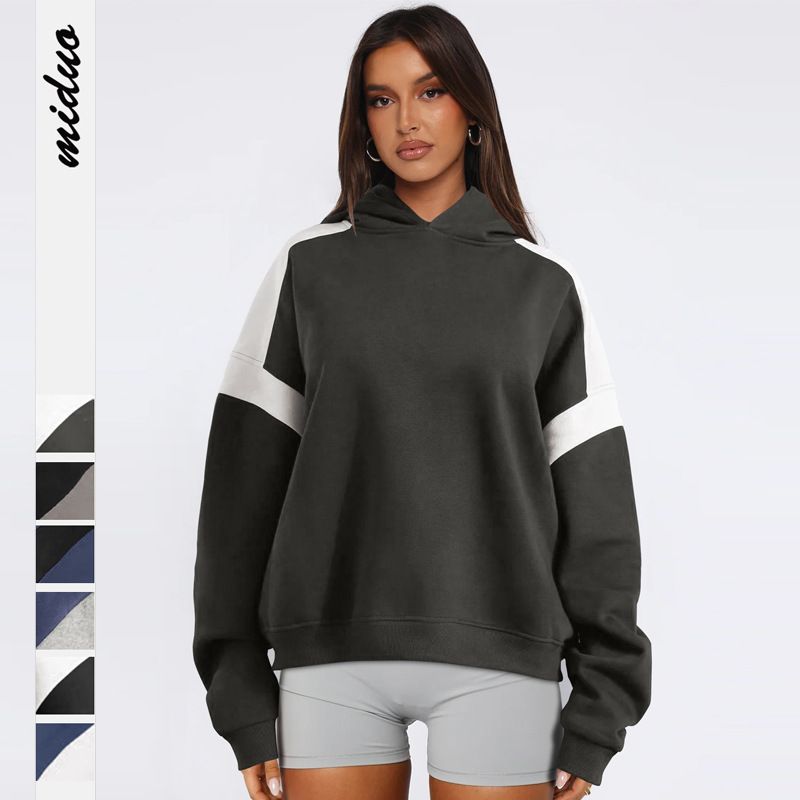 Women's Clothing contrast color drop shoulder high-end_voghion.com