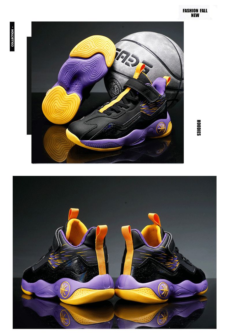 Boys' youth professional sneakers summer new children's sports basketball shoes_voghion.com
