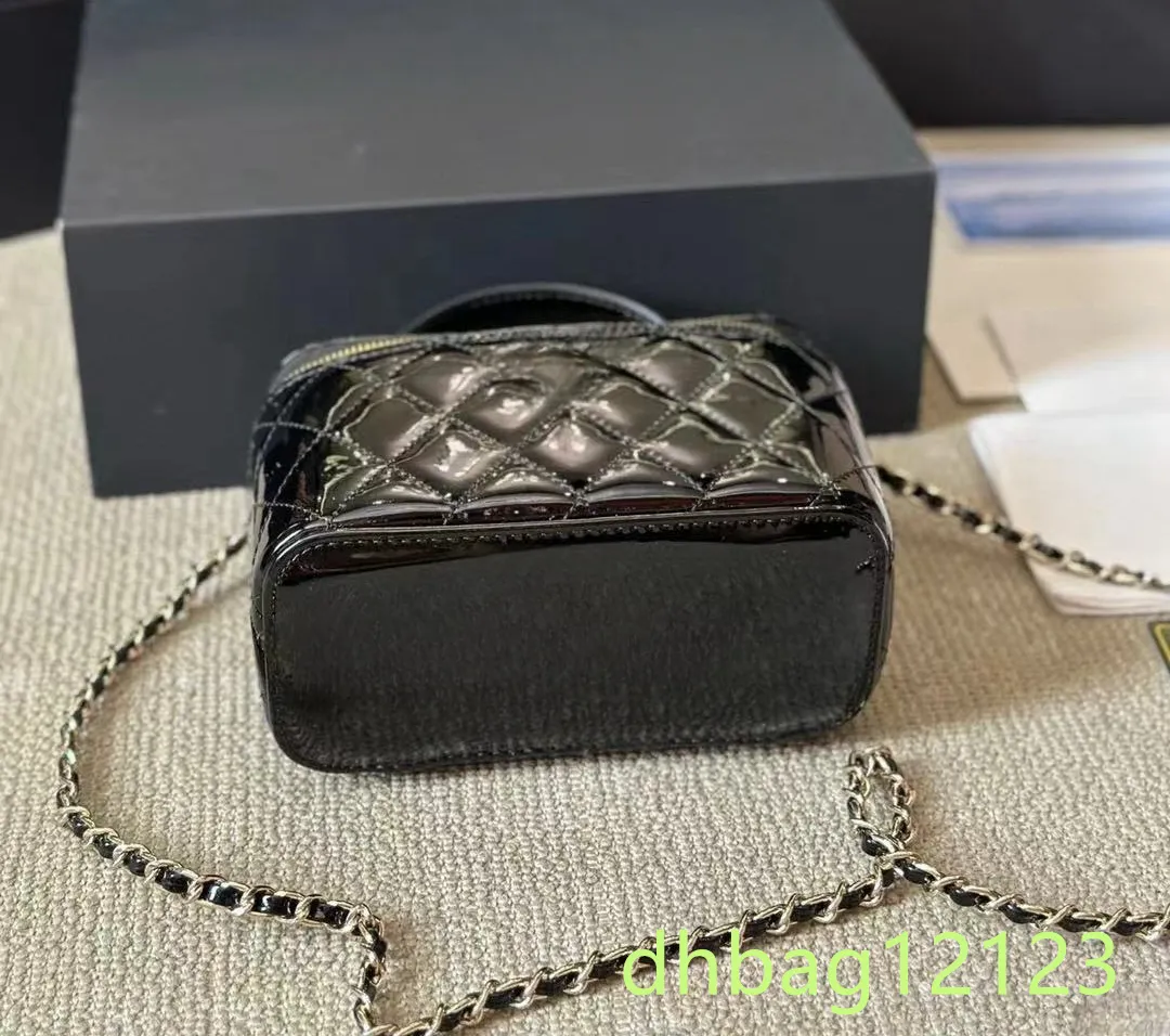 Sac de créateur, longue boîte, trousse de maquillage avec miroir, étui à cosmétiques, poignée bouffante, 18 x 10 cm et 10 x 8 cm, sac à main vintage chic pour_voghion.com