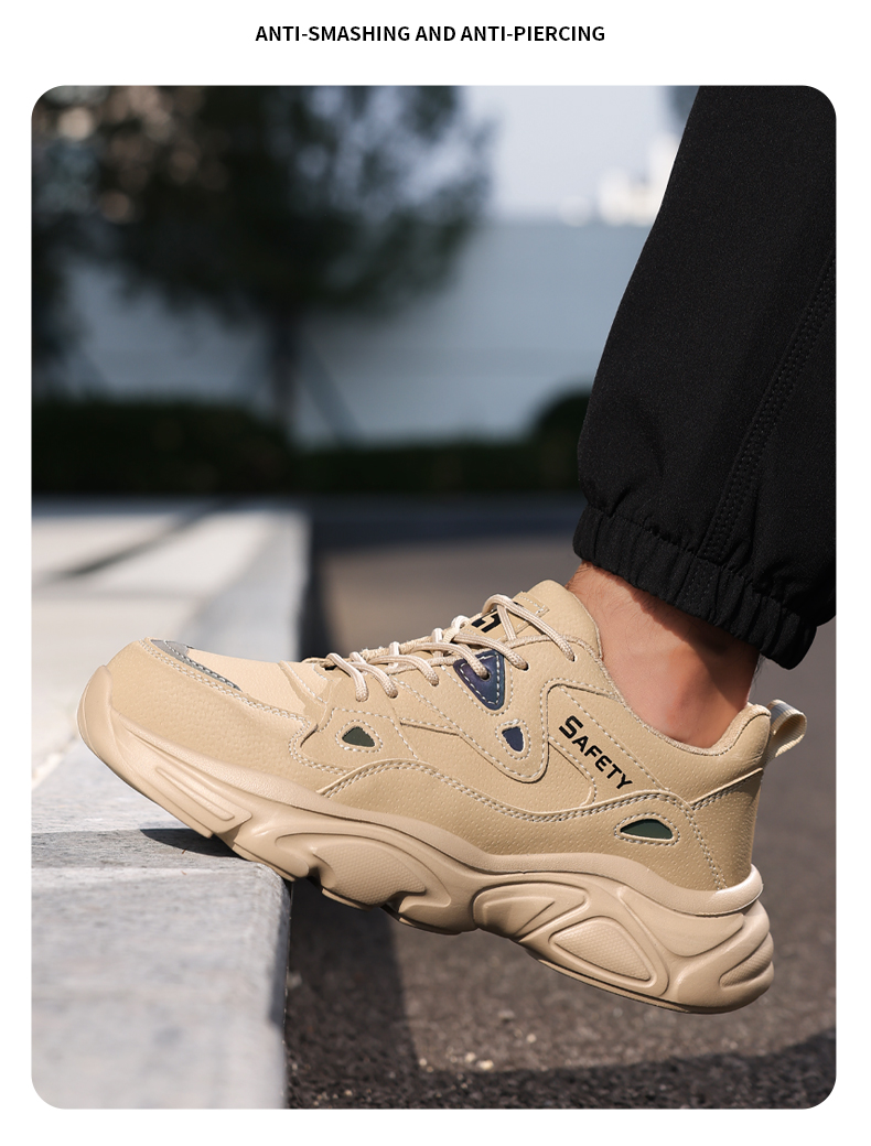 GUYISA Scarpe antinfortunistiche leggere, traspiranti e comode, con testa in acciaio antiurto_voghion.com
