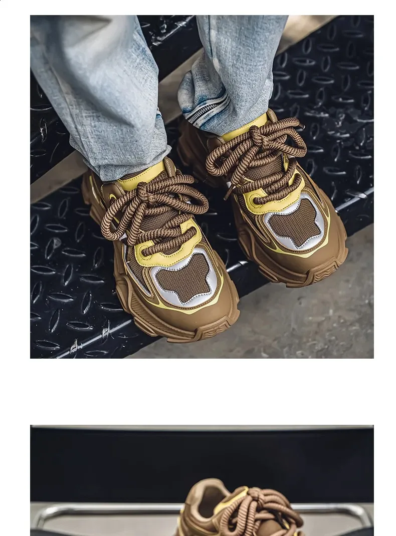 Running Shoes For Men Breathable Lace-up Sports Trainers_voghion.com