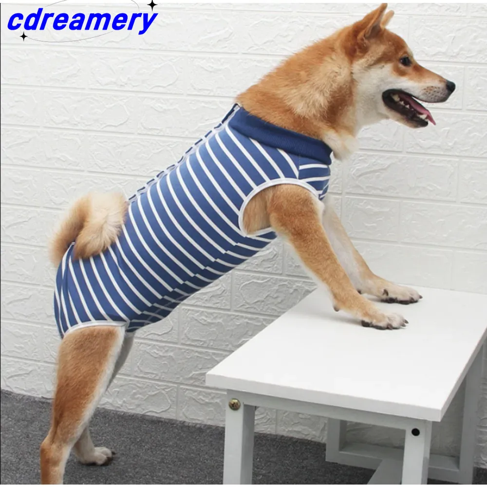 Chaleco postoperatorio para mascotas, ropa quirúrgica para cachorros con heridas abdominales, sustituto de ropa quirúrgica._voghion.com