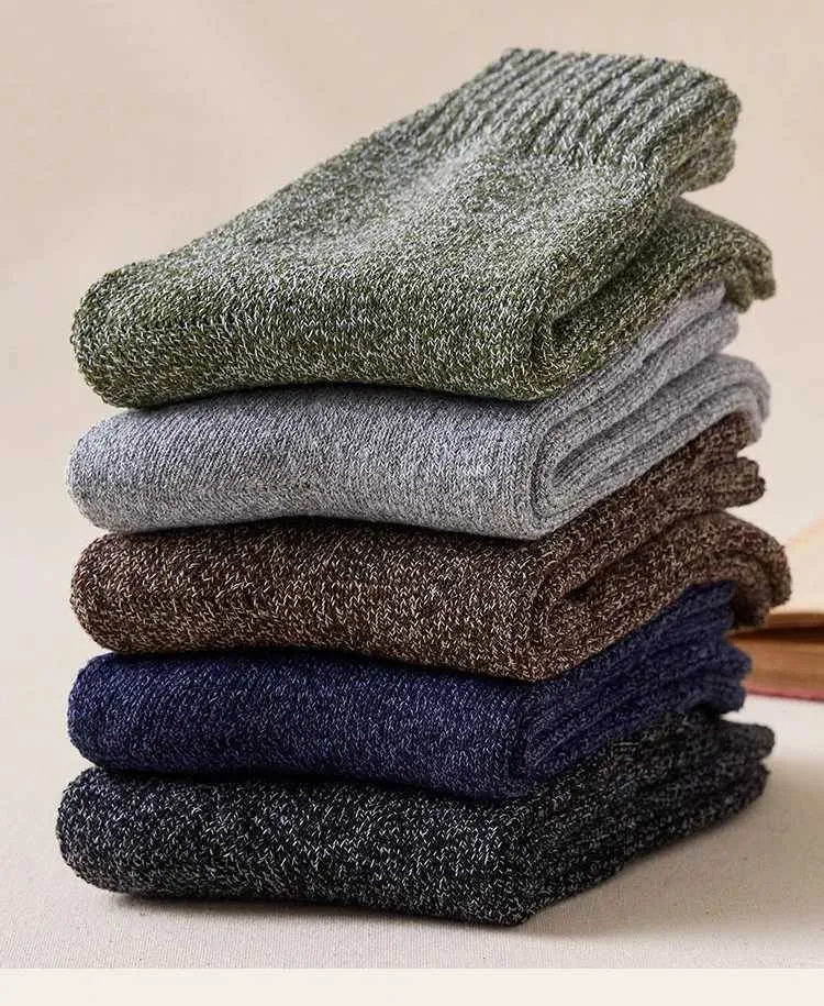 Men's Winter Thicken Wool Mens High Quality Towel Keep Warm Sock Cotton Christmas Gift for Male Thermal Socks 38-45_voghion.com
