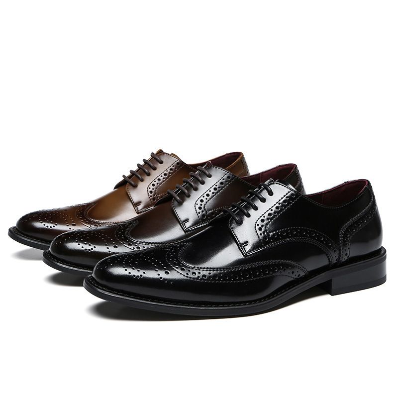 Japanse grensoverschrijdende zakelijke leren schoenen voor heren_voghion.com
