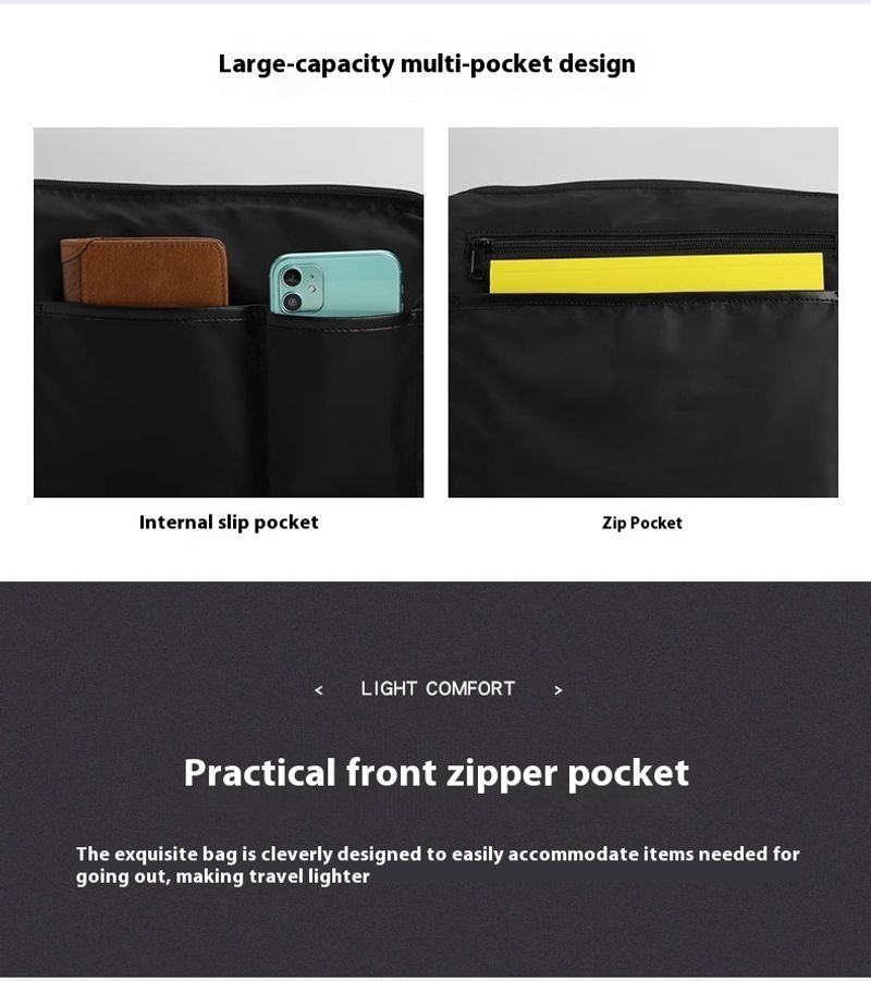 Leichte Herrentasche, diagonaler kleiner Rucksack, funktionelle Umhängetasche, trendige und modische Umhängetasche für_voghion.com