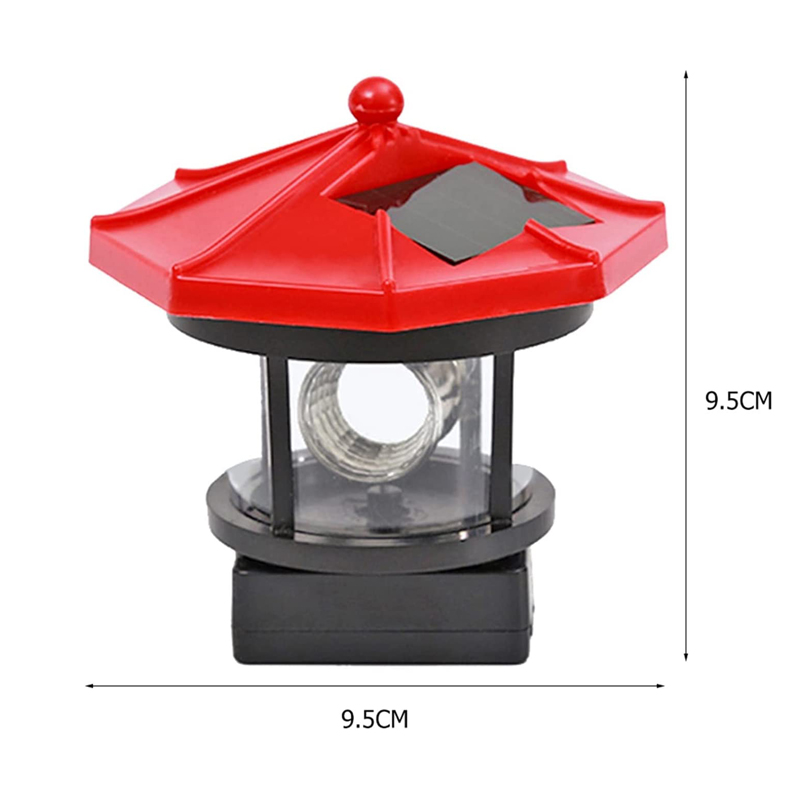 Luci solari Faro Luce da prato LED in plastica Lampada da paesaggio rotante a 360 gradi Lampada a raggio di luce per giardino Cortile Prato Decorat_voghion.com
