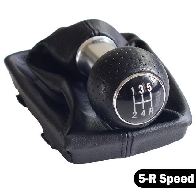 Fit Fo Audi A4 B6 2000-2008 Manual 5 6 Speed Ca Gea Shift Shifte Knob Leve Handle Head With Leathe Dust-Poof_voghion.com