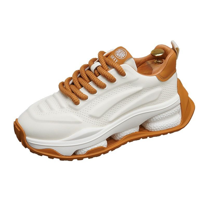 Pantofi sport pentru bărbați, toamna 2024, respirabili, cu talpă groasă, la modă, cu interior, cu creștere înălțime, sport și timp liber, mici, albi_voghion.com