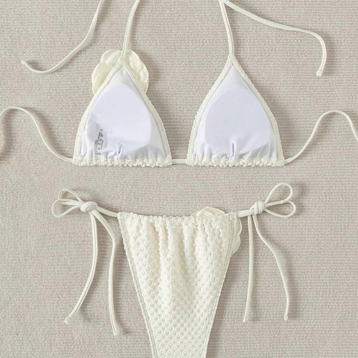 Nuevo bikini sexy para mujer, traje de baño dividido en rosa, traje de baño, bikini femenino_voghion.com