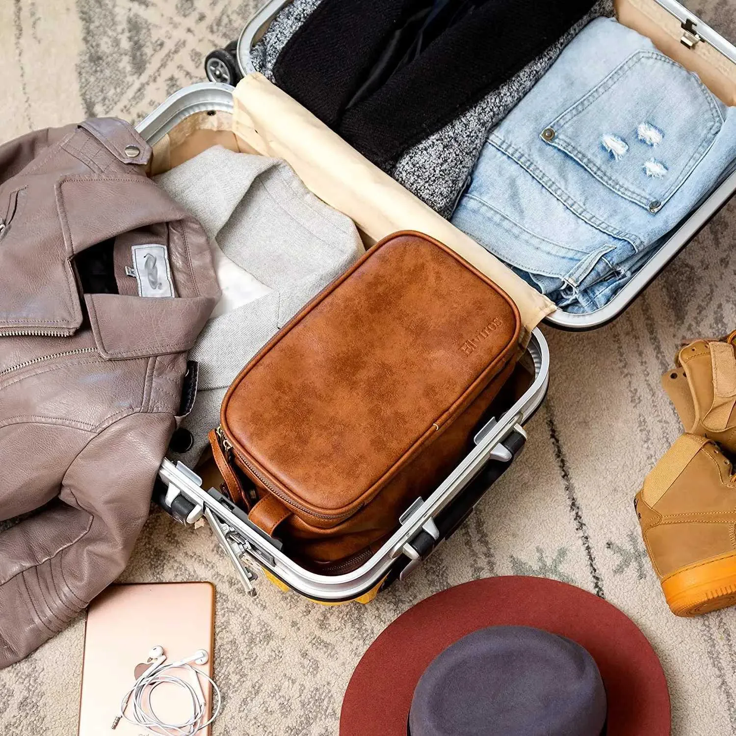New waterproof mens hanger nylon travel organizer large essential makeup box face bag 2024 Y241023_voghion.com