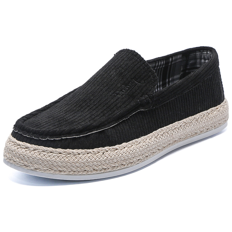 2025 Autumn New Casual Flat Men's Board Single Fisherman's Shoes, One Foot Lazy Sailboat Cloth Shoes 8D9a3_voghion.com