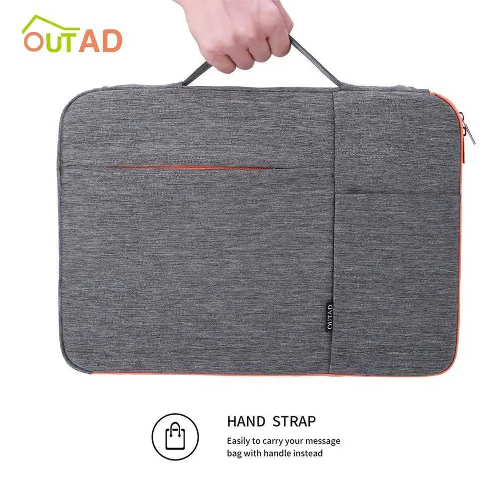 Geantă organizator impermeabilă de 15 inch cu mâner pentru laptop / pentru servietă rezistentă la șocuri C24111_voghion.com