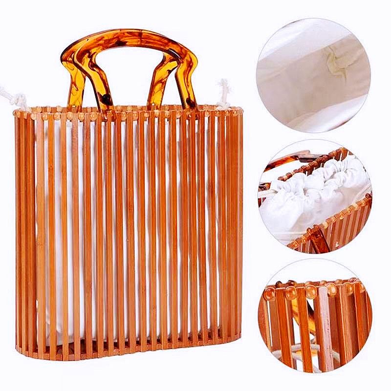 Borsa a secchiello in acrilico alla moda da donna_voghion.com