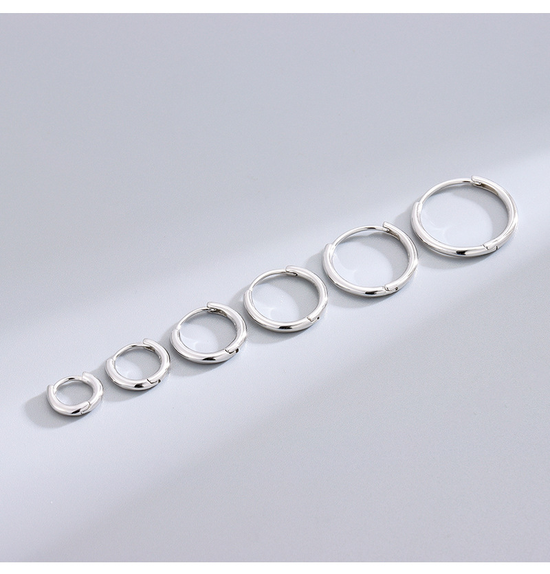 Orecchini ad anello semplici in argento sterling S dal Giappone alla Corea del Sud, orecchini piccoli alla moda, semplici, di alta qualità, in osso_voghion.com
