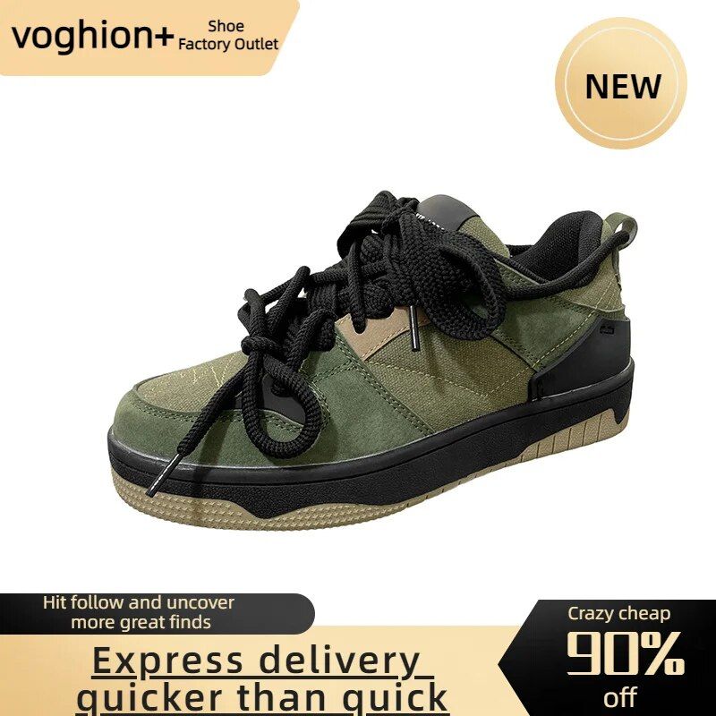 Xu Gwang's populaire Instagram-trend voor vrouwen, comfortabele dikke zolen, nichestudenten, Amerikaanse stijl board casual_voghion.com