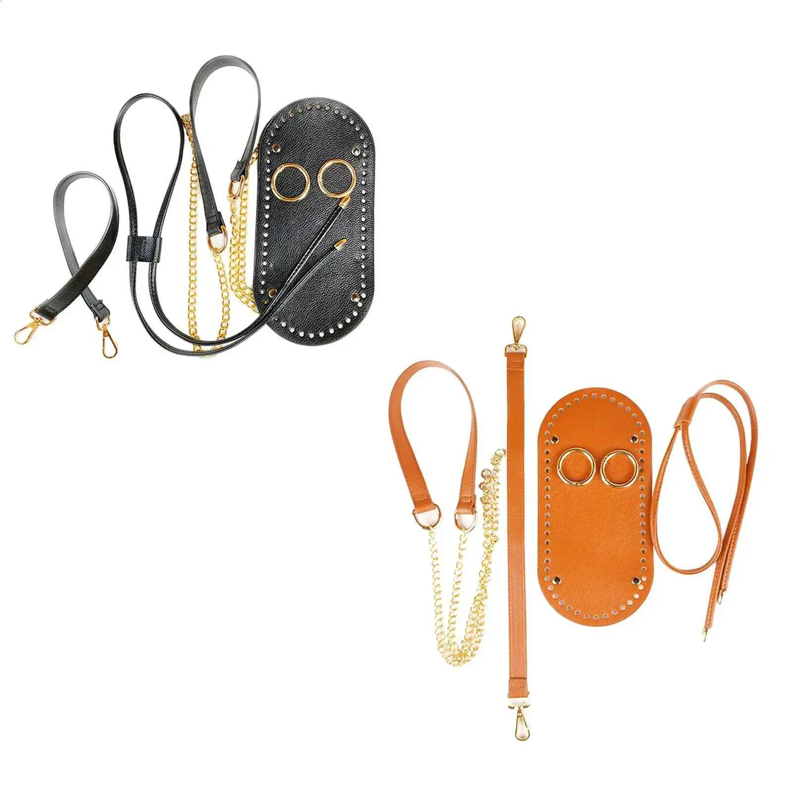 Set di unghie sagomate per cucire a maglia borse fondo per fai da te tracolla secchiello uncinetto borsa creazione 240725_voghion.com