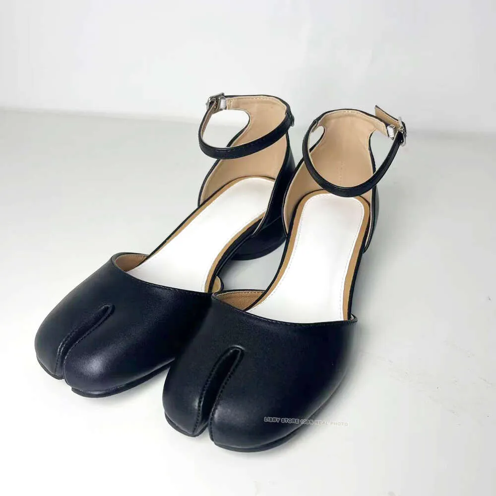 2024 marke Design Tabi Split Toe Chunky High Heel Stiefel Leder atos Mode Herbst Frauen Schuhe Botas Mujer_voghion.com
