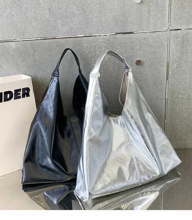 Moud Sier Fraen Schëller Grouss Mark Design Damen Hobos Handtaschen PU Lieder Grouss Totes Pendelen weiblech Achselhöhlebeutel_voghion.com