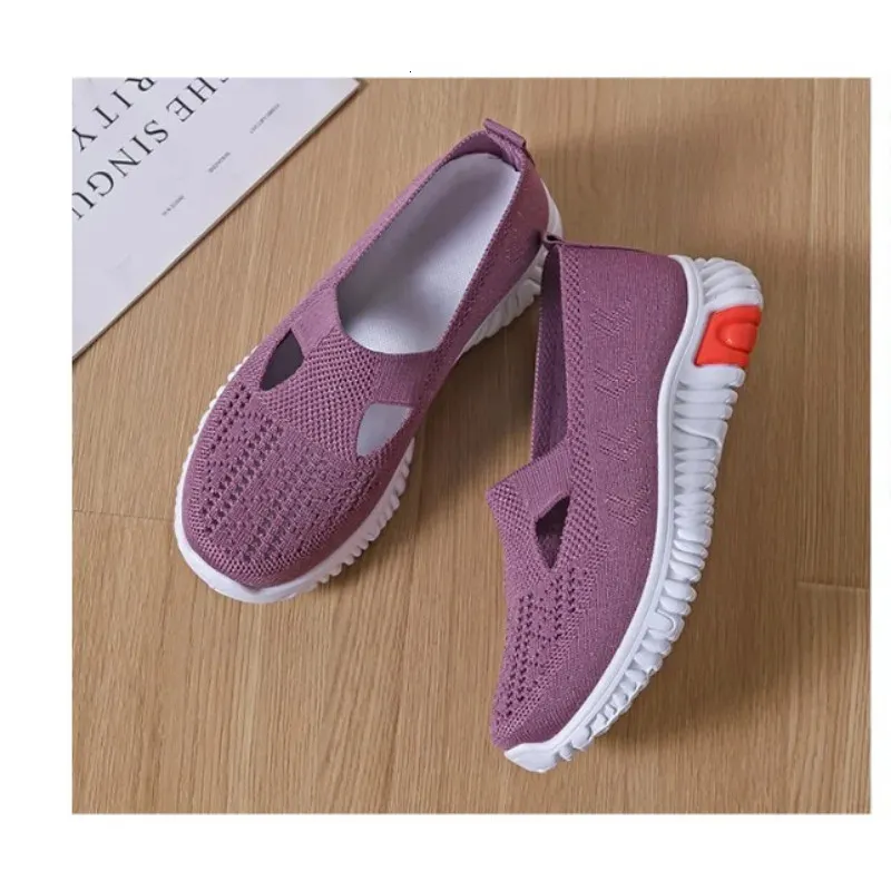 Orthopädische Schuhe für Damen, Stoff, lässig, bequem, weich, atmungsaktiv, flache Tennisschuhe für Damen 240627_voghion.com