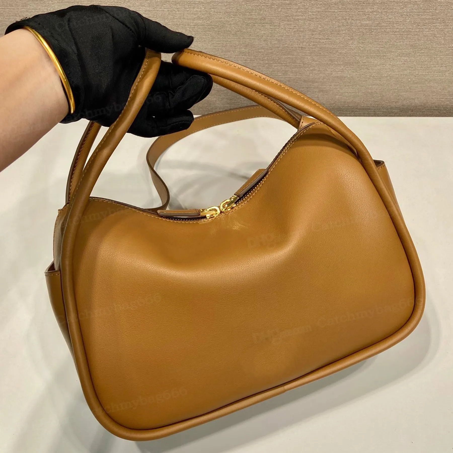 Top Qualität 10A Liebling Handtasche Designer Echtes Leder Goldene Hardware Schulter Druck Nylon Futter Crossbody Reißverschluss_voghion.com
