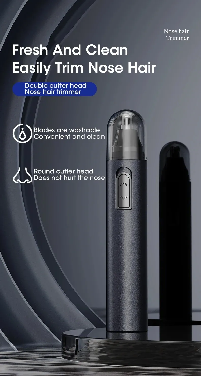 Metal Nose Trimmer - Battery Operated_voghion.com