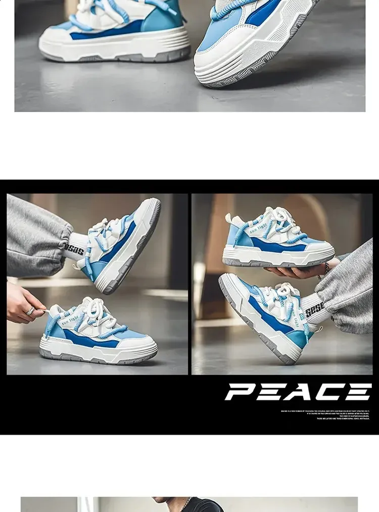 Mężczyzna Projekt Kobiety Mężczyźni Chleb Szeroka Podeszwa Pary Unisex Chunky Sneakers Hip Hop Sportowe Buty 41 42 240801_voghion.com