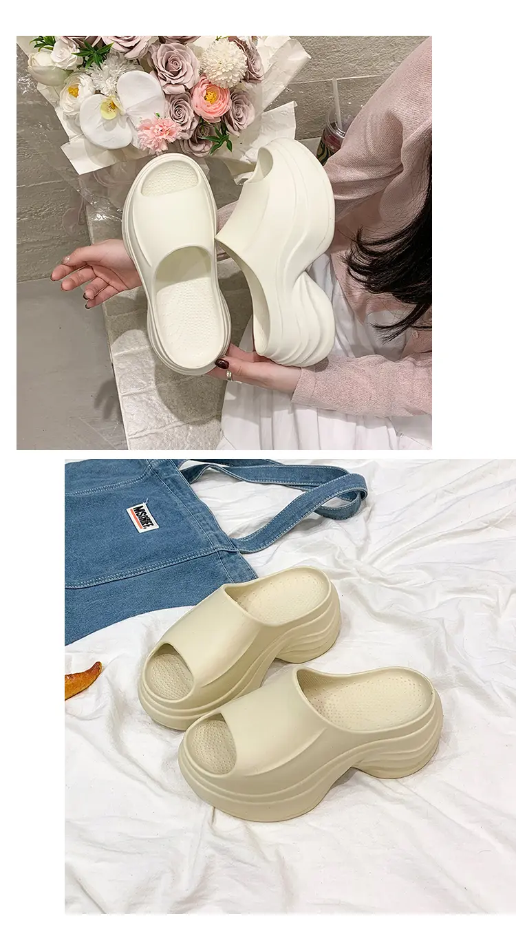 Women's Thick Soled Eva Slippers Lightweight Flat Sandals_voghion.com