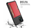 Everlab Slide Armor Wallet Case Kartensteckplatzhalter Abdeckung für iPhone 11 Pro Max (Braun)_voghion.com